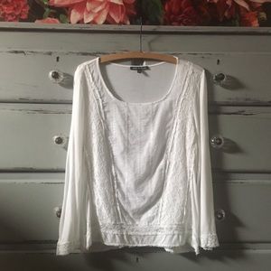 Cable & Gauge Embroidered Top 🤍